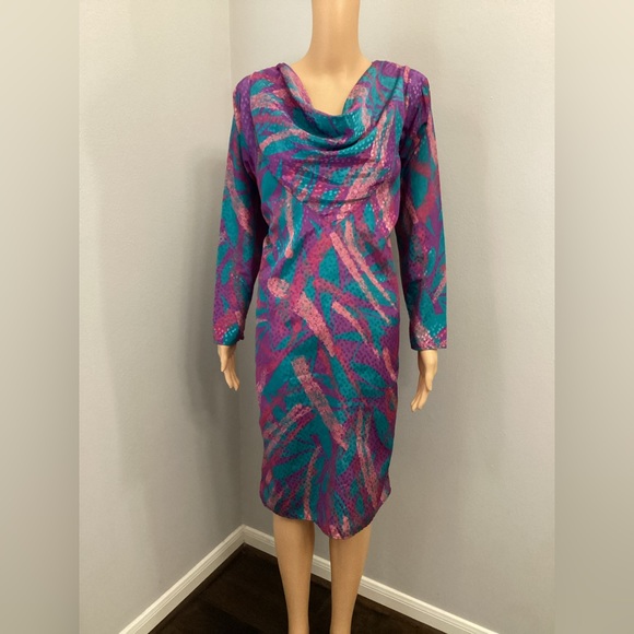 Vintage Dresses & Skirts - Cowl neck vintage dress